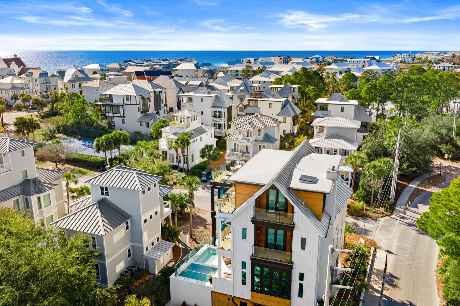Scenic 30A and the Gulf from above